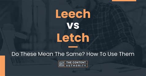 what does letch mean.